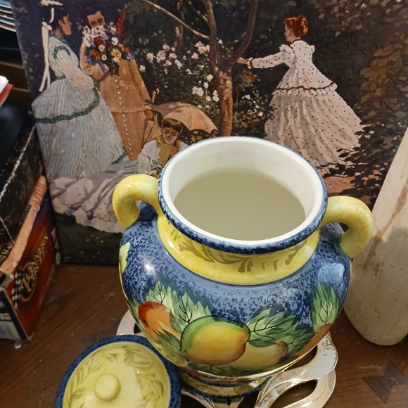 🍪🥠Biscotti Jar, Beautiful and colorful🌯 Handpainted,Beautiful Kitchen Decor🌶 - Picture 6 of 15